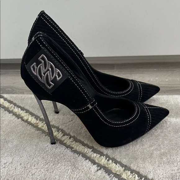 Casadei Black suede Heels - Picture 6 of 10